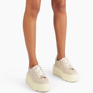 CASADEI Nexus Jutalux Platform Sneakers Size 36